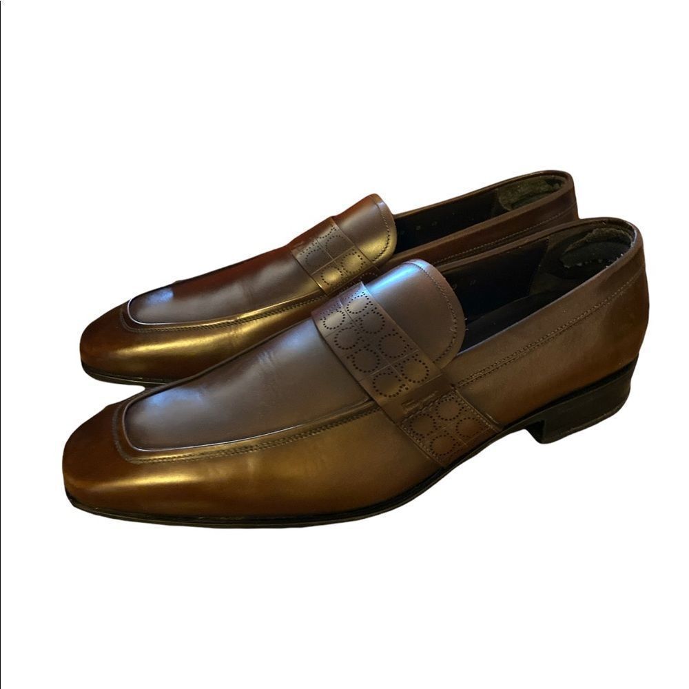 Salvatore Ferragamo Brown Slip-on Loafer - Size 9